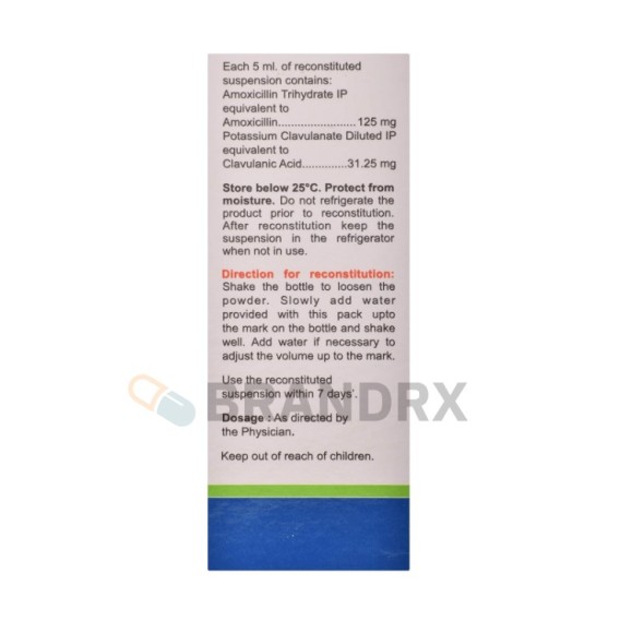 Clavam Dry Syrup 125/31.25 mg Alkem Laboratories Ltd.